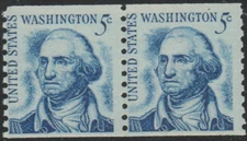 US 1966-81 SC# 1304 - George Washington - One Pair - M-NH Lot # 112 