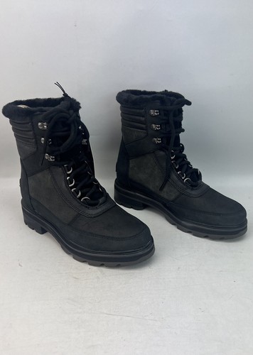 Sorel Womens LENNOX LACE COZY STKD Jet Black Waterproof Boots UK 4 , EU 37 US6 - Picture 9 of 19