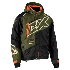 Castle X Code G5 Snowmobile Jacket - Olive/Black/Orange