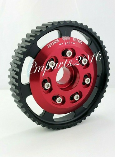 Adjustable Red Cam Gear Sprocket Fits VW 99-05 Golf Jetta 2.0L MKIV SOHC - Picture 2 of 3