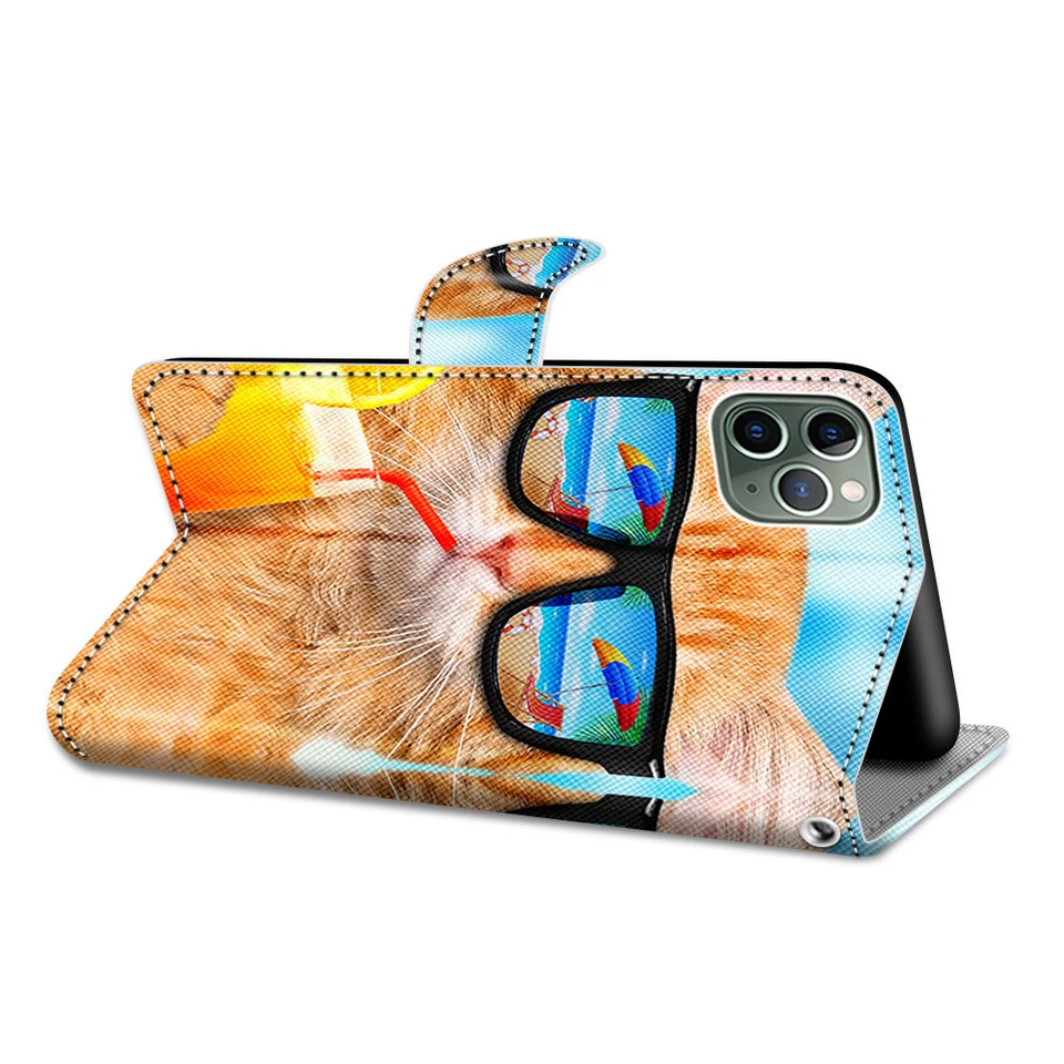 For Alcatel 1SE 2020 3L 2020 Printed PU Leather Phone Wallet Stand Magnetic Case - Image 4 of 4