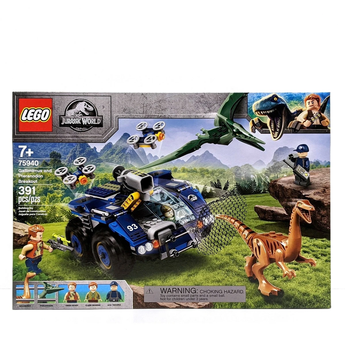LEGO Jurassic World 75940 Gallimimus and Pteranodon Breakout