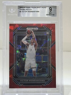 【希少】VICTOR WEMBANYAMA  ICE PRIZM RC 2023-24 Panini Prizm Draft Picks - Victor Wembanyama #2 Red Ice