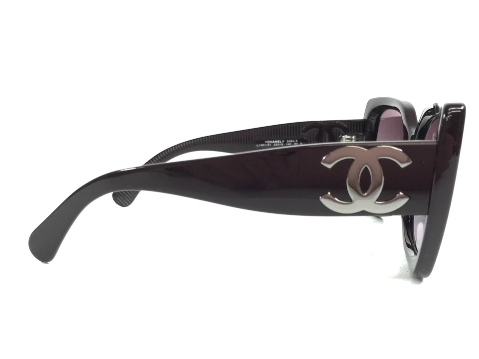 Chanel Sunglasses 5494-A c.1461/S1 Dark Purple Alt Fit w/ Gradient Purple Lenses - Image 3 of 4