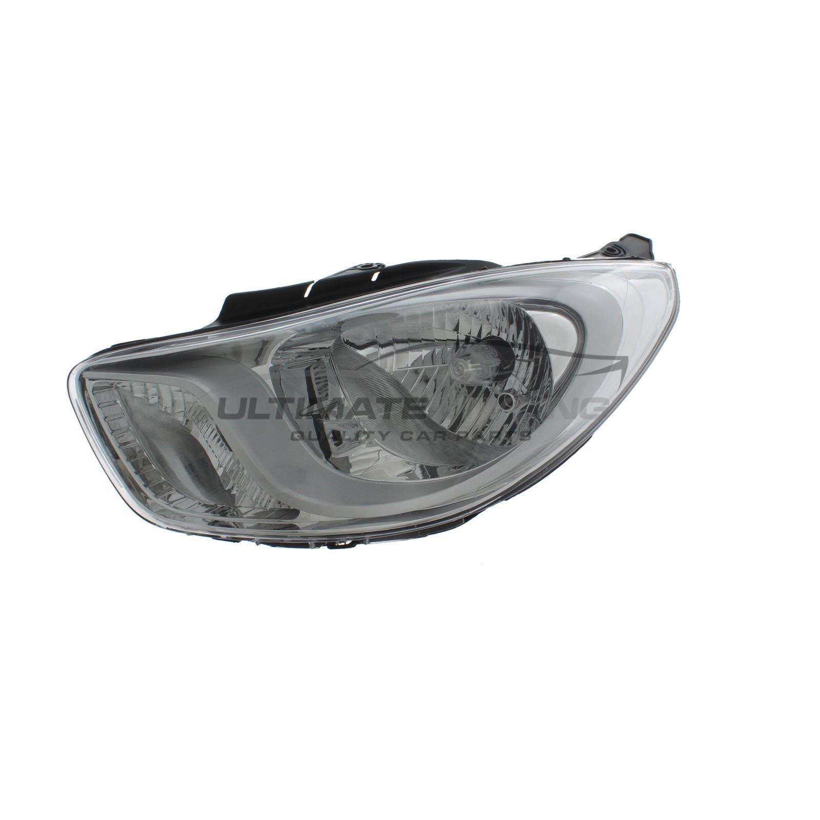 Headlight Fits Hyundai i10 2010-2014 Chrome Inner Headlamp Passenger Side Left
