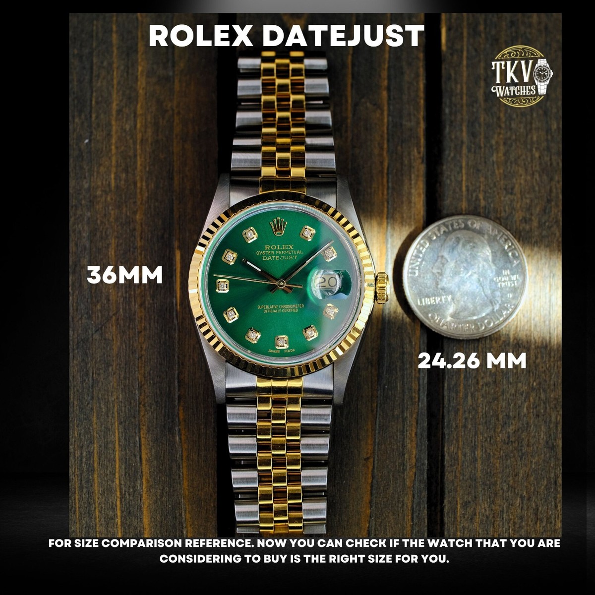 【美品】 ROLEX DATEJUST 16233 3コマ ROLEX MENS DATEJUST 16233 GREEN DIAMOND DIAL 18K YELLOW GOLD