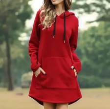 Jacket Women's Coat Dress Winter Fleece Hooded Extra Long Oversized 20 OFF 