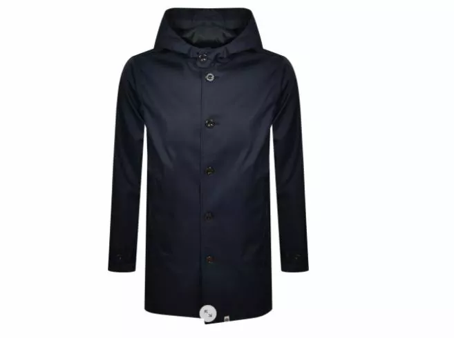 Bonded hooded top parka pretty green