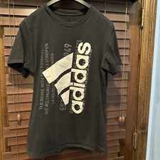 Adidas Boys Youth Teen M Amplifier Logo Tee Shirt Black