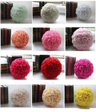 SILK ROSE FLOWER BALL 25CM and 40CM 3 COLOURS POMANDER WEDDING DECOR CENTREPIECE