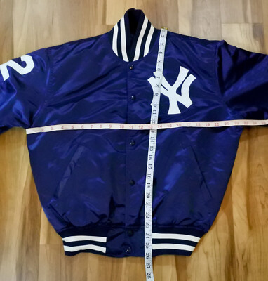 22 Jimmy Key New York Yankees Starter Japan Jacket Satin Blue MLB