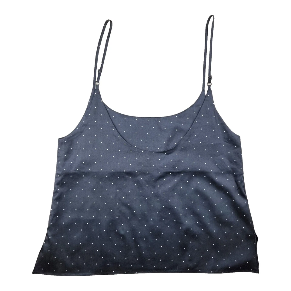 Pijama Les Girls Les Boys Cami Top Punto Tejido Negro Talla UK M Mediano 100% Algodón Foto 4 de 4