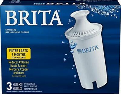 Genuine Brita Stream NEW Replacement Water Filters 3 Count 40 Gallon