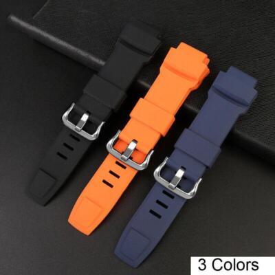 Watch Band For Casio Pro Trek PRG-260/550/250/500 PRW-3500/2500/5100 18mm Rubber