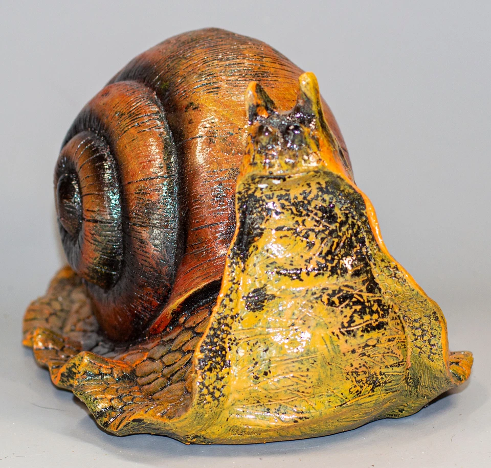 Snail Statue Garden Sculpture Cochlea Flowerbed Decor Animal Back Yard Figurine - Image 2 of 4