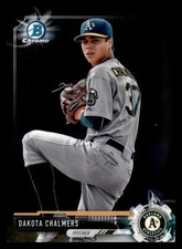 2017 Bowman Chrome #BCP46 Dakota Chalmers Oakland Athletics