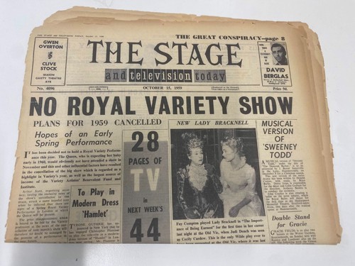The Stage and Television Today Magazines 1959 Multiple dates available - Picture 36 of 47