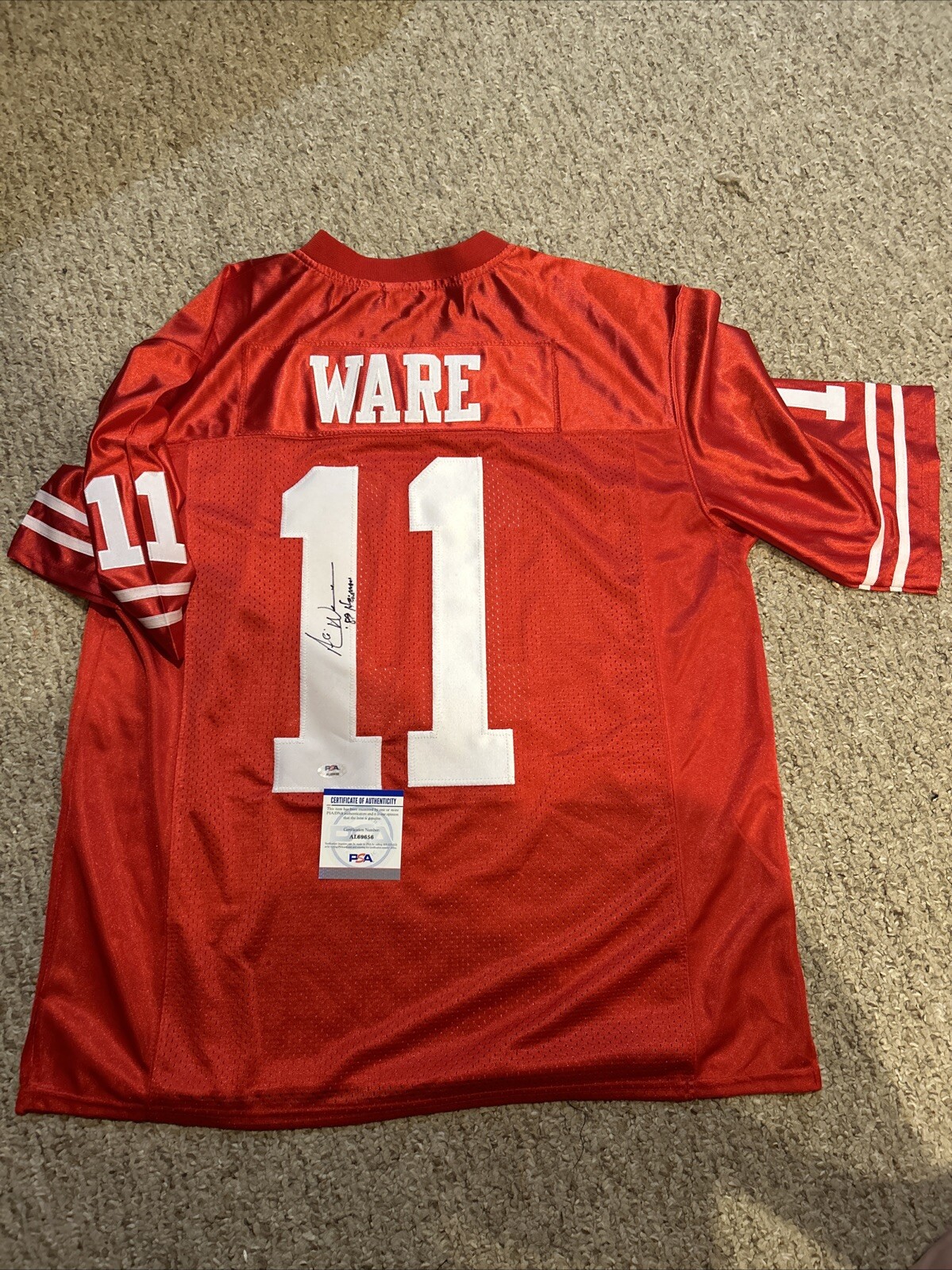 Andre Ware Autographed Signed Houston Cougars - JERSEY PSA COA HEISMAN WINNER 