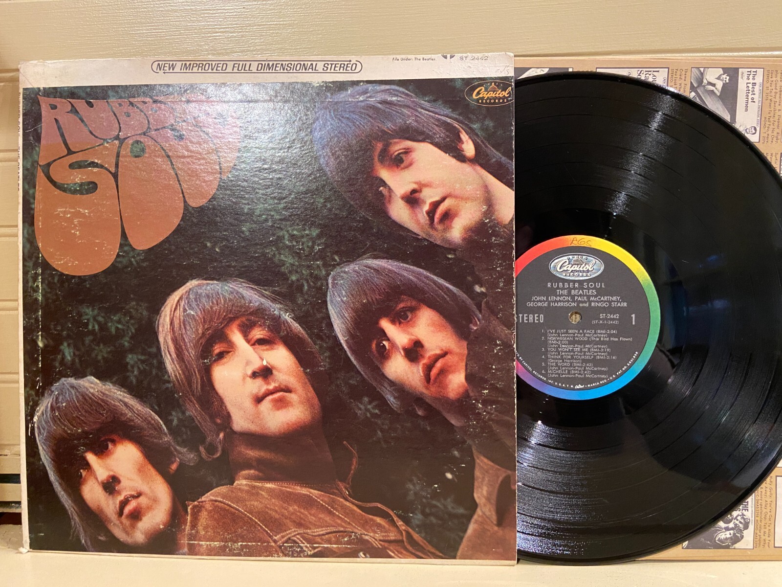 BEATLES "RUBBER SOUL" ST2442 Vinyl Lp 1965 Ex plays Ex eBay