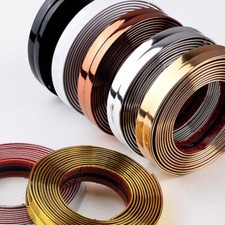 Shiny PVC Wall Border Corner Protect Stickers Trimming Line Self Adhesived Decor