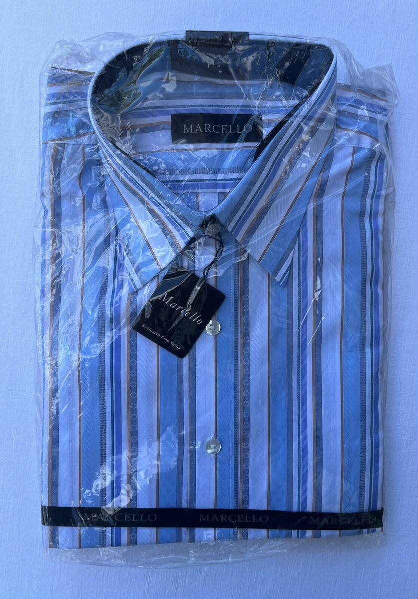 marcello dress shirt Marcello mens button up dress shirt. L. 100% Cotten