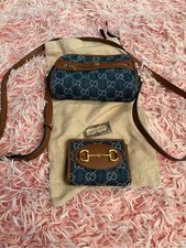Gucci Ophidia Denim GG Monogram Shoulder Bag ...