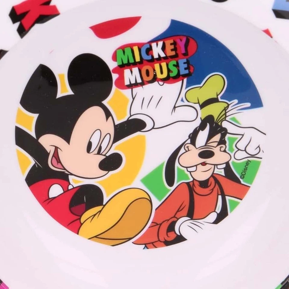 Mickey Mouse, Kinderteller Kunststoff lebensmittelecht BPA-frei stabil - Bild 4 von 4