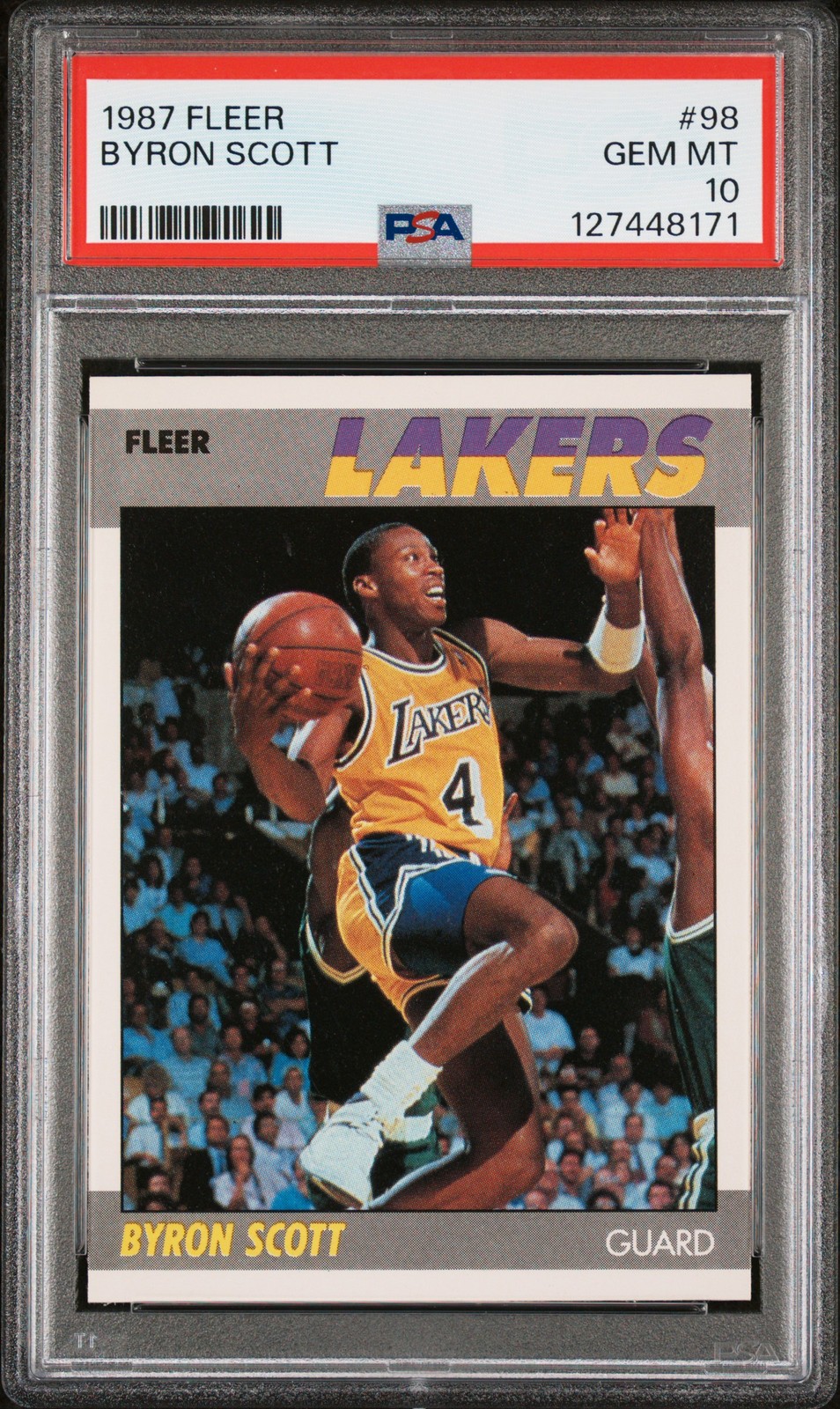 1987 FLEER #98 BYRON SCOTT PSA 10