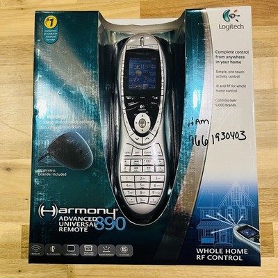 Logitech Harmony 890 Advanced Universal Remote Control w/ Charge Dock & Extender