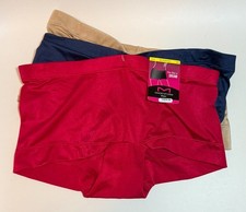 NWT 3-Pack of Maidenform Boyshort Fits Like A Dream Panties 40774 Red/Blue 6/M