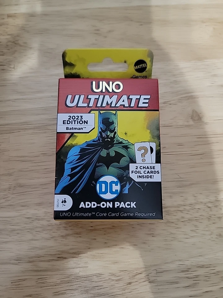 UNO Ultimate Edition Batman Add-On Pack + 2 Foil Chase Cards 2023 New See Descri - Image 2 of 3
