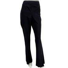 Chanel Black Stretch Tailored Pants with CC Logo – Size 44