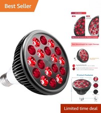 Red Light  Near Infrared Therapy Bulb - 18 High Power LEDs for Drug-Free Relief
