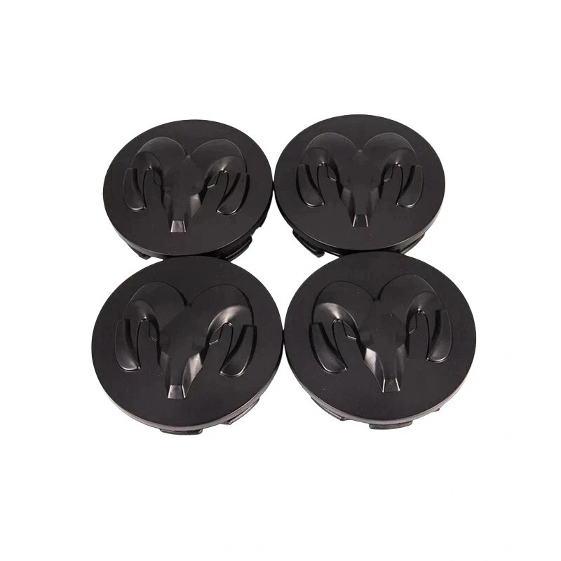 4 件道奇 Ram 1500 黑色轮毂中心盖 63 毫米 04-18 Oem Mopar — 第 4/4 张图片