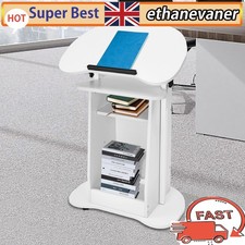 Adjustable Height Wooden Semi-circular Curved Church Classroom Lecture White