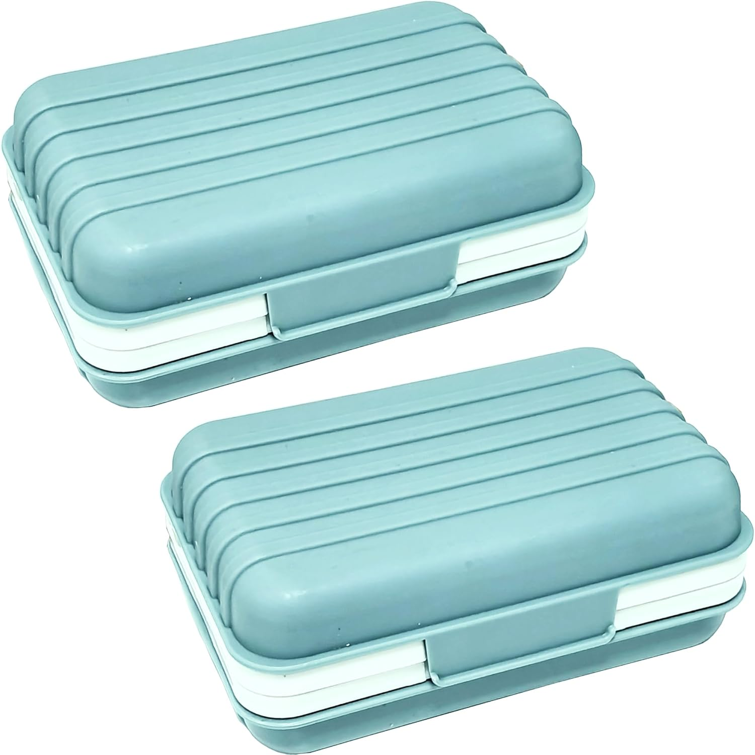 Travel Soap Dish with Lid Draining Soap Case Portable Soap Box Container Camping