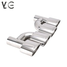 Pair 2.5'' ID Engraved AMG Dual Oval Exhaust End Tip for  MERCEDES BENZ C-class