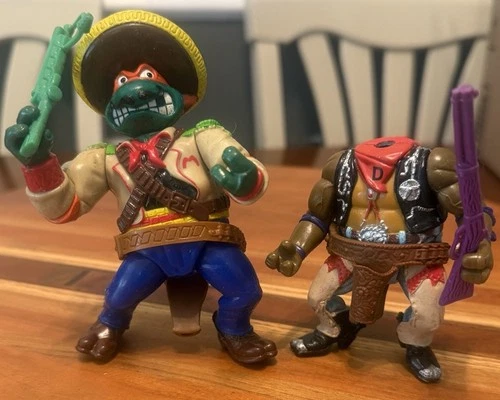 TMNT NINJA TURTLES BANDITO BASHIN BASHIN' MIKE MICHELANGELO FIGURE VTG PLAYMATES