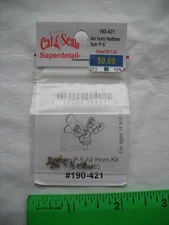 Cal-Scale 190-421, Nathan P-5 Air Horn Kit, 5 Chime, Brass Metal Detail,HO Scale