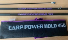 Carp Power 4.5m Carbon Margin Pole + Side Puller Top Kit Elasticated RRP £90 new