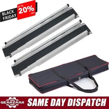 5ft Wheelchair Ramps 5ft for Loading over Car Bumpers PAIR Portable Longer Lip