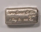 1oz .999 Fine Silver Bare Bones Bullion Cast Bar