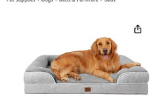 Orthopedic Dog Beds Large Sized Dog, Waterproof Memory Foam Pet Bed