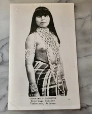 Geronimo's Daughter, RPPC, Bird Cage Theater, Tombstone Arizona Rare Vintage