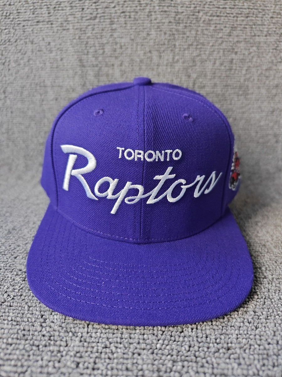 Mitchell & Ness Toronto Raptors Purple Script Snapback Cap New