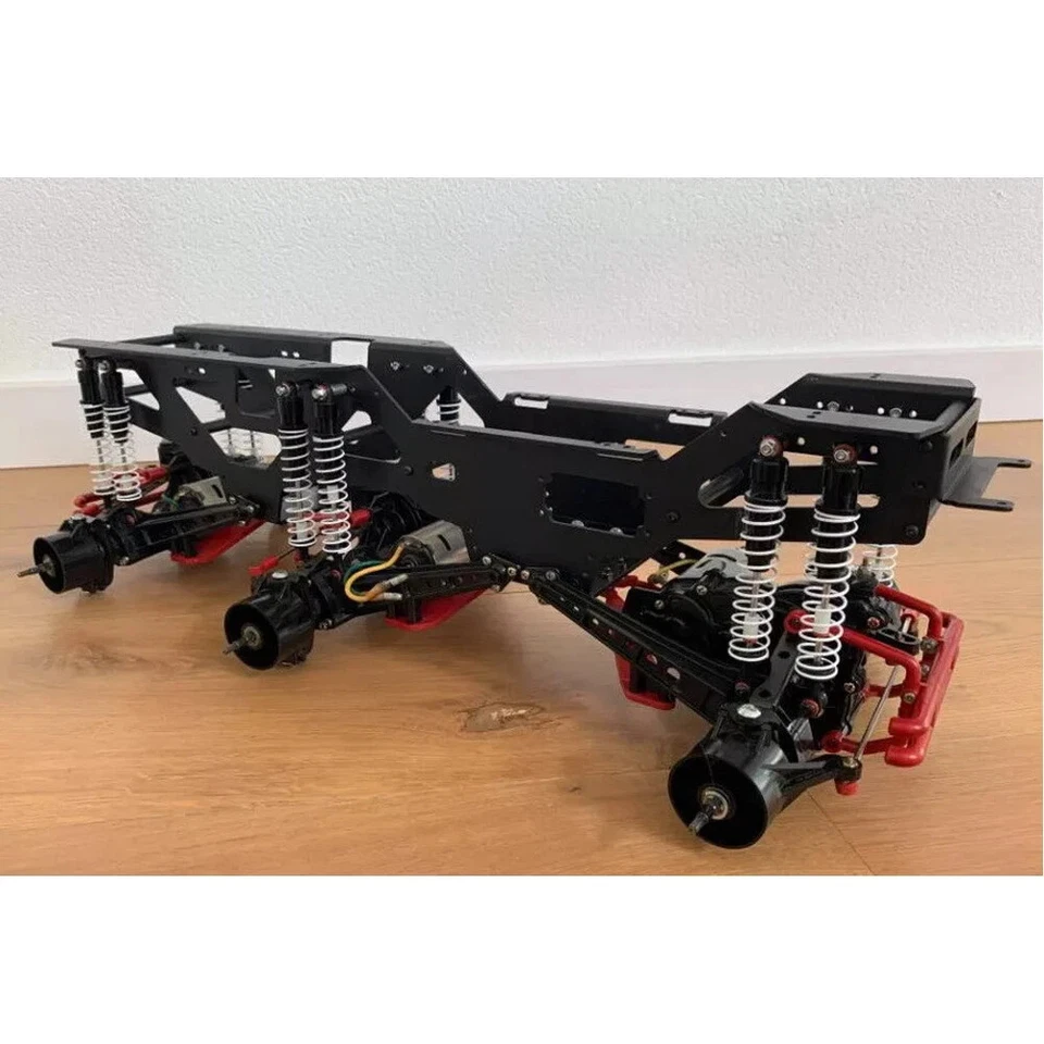 Aluminum Chassis Kit for Tamiya Clod Buster BullHead 6X6X6 Upgrades Parts - Image 4 of 4