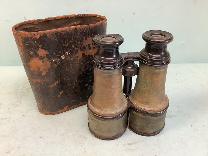 Antique Binoculars by Dame, Stoddard & Kendall of Boston 6”L