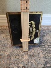 Cigar Box Gitarre 3-saitiger Acou/Ele Eichenhals, Sonderangebot Shop