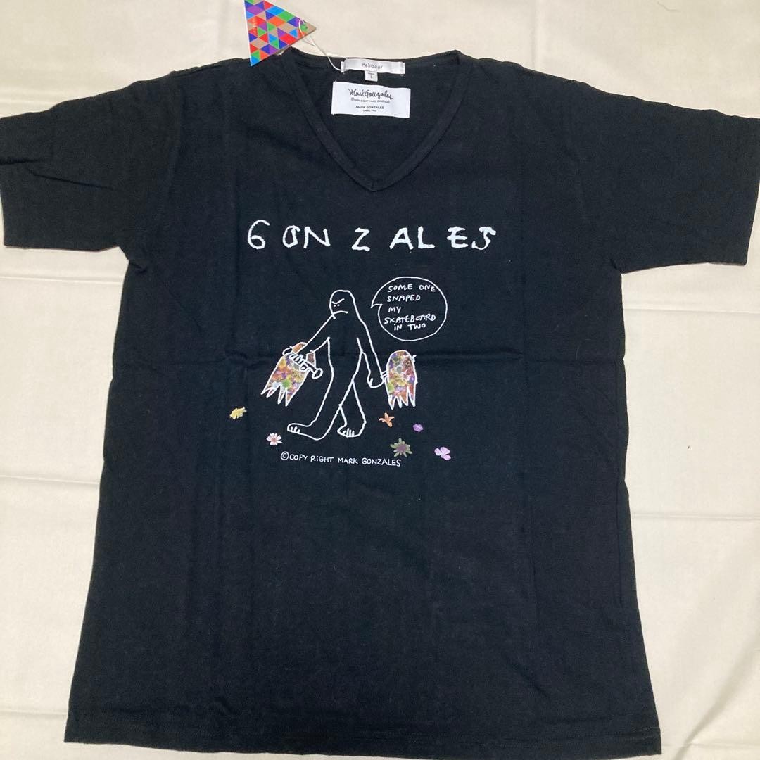rehacer Mark Gonzales T-Shirt Black Size L with Tags