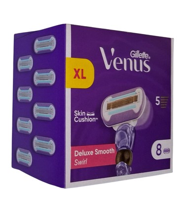 Gillette Venus Deluxe Smooth Swirl Rasierklingen / Ersatzklingen 8er Pack